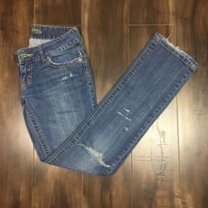 American Eagle Ripped Straight 77 Jeans